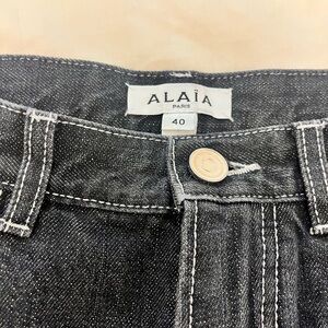 Alaia Black Straight Leg Jeans